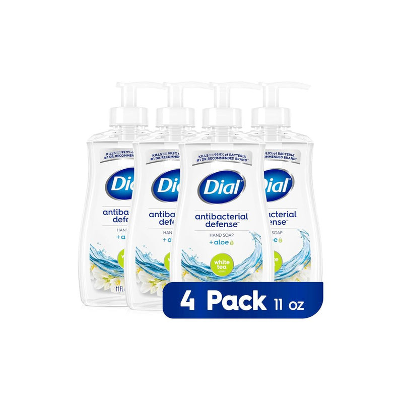 Pack of 4 Dial Antibacterial Liquid Hand Soap
