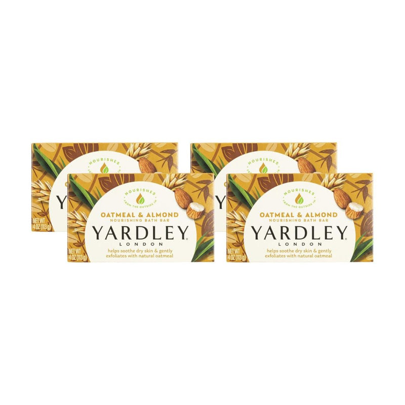 4 Pack Yardley Oatmeal Almond Bar Soap