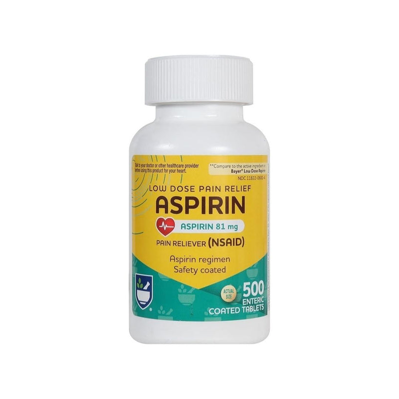 500-Count 81 mg Low-Dose Aspirin Tablets