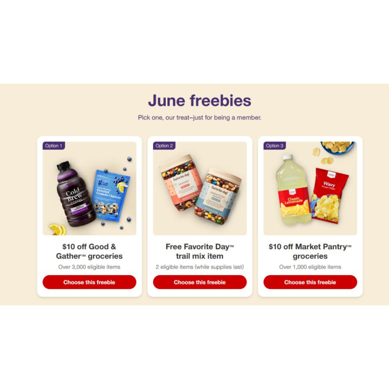 Target Circle 360 June Freebies! $10 Off Good & Gather or Market Pantry Groceries!