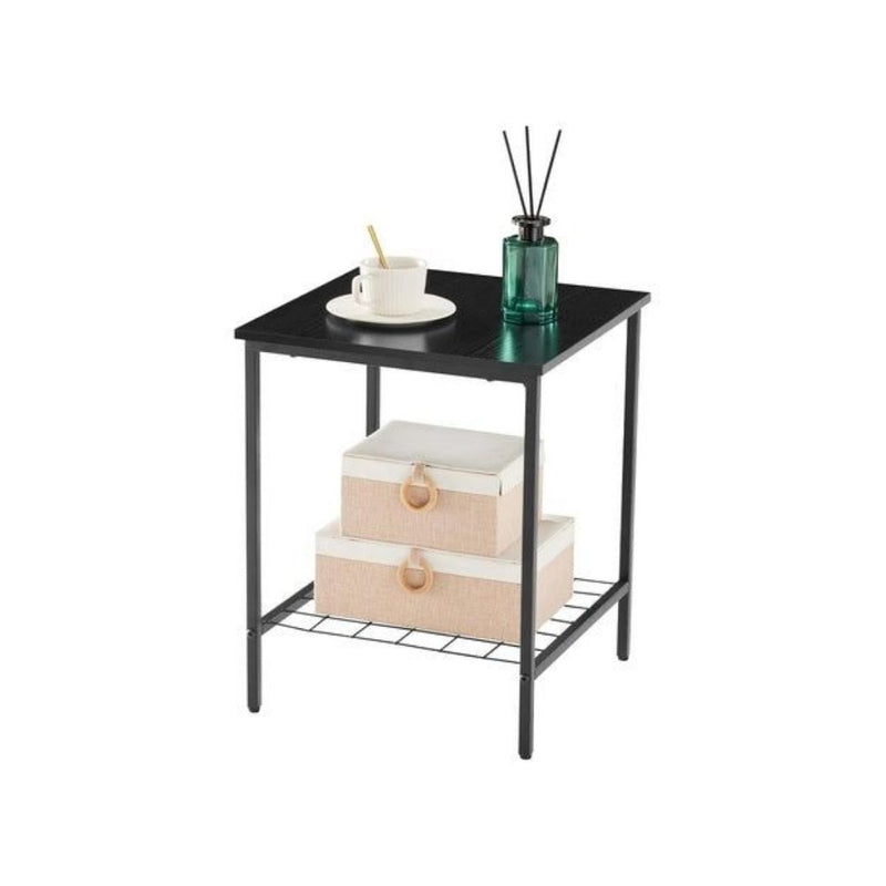 End Table with Shelves