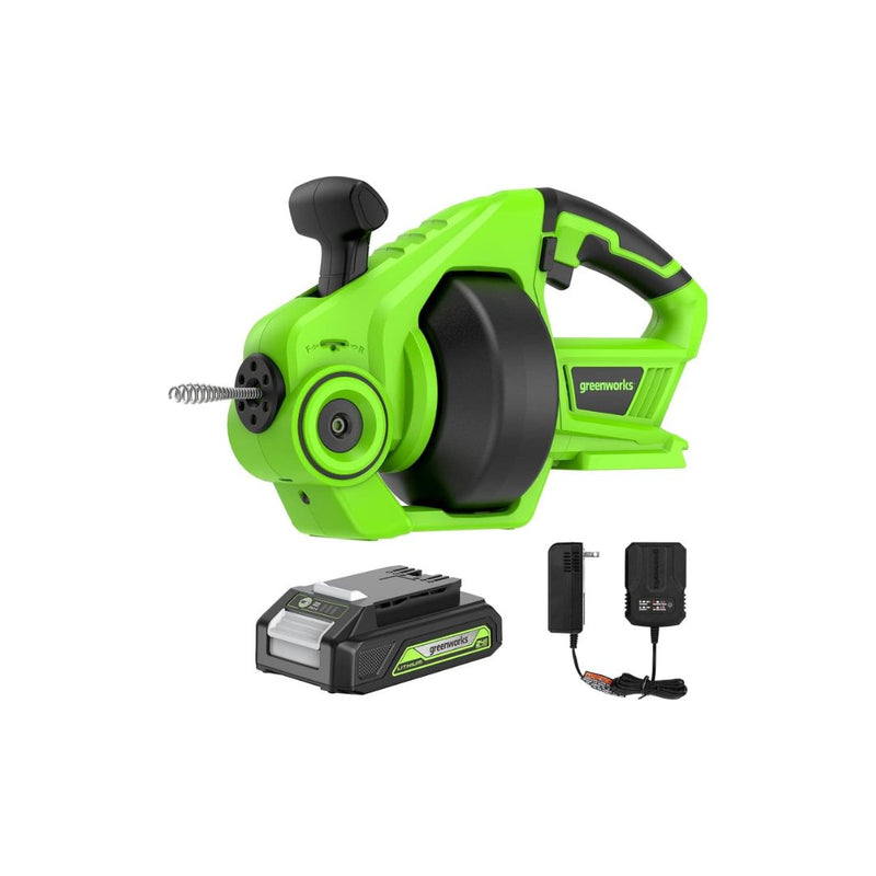 Greenworks 24V Cordless PlumbingDrain Auger