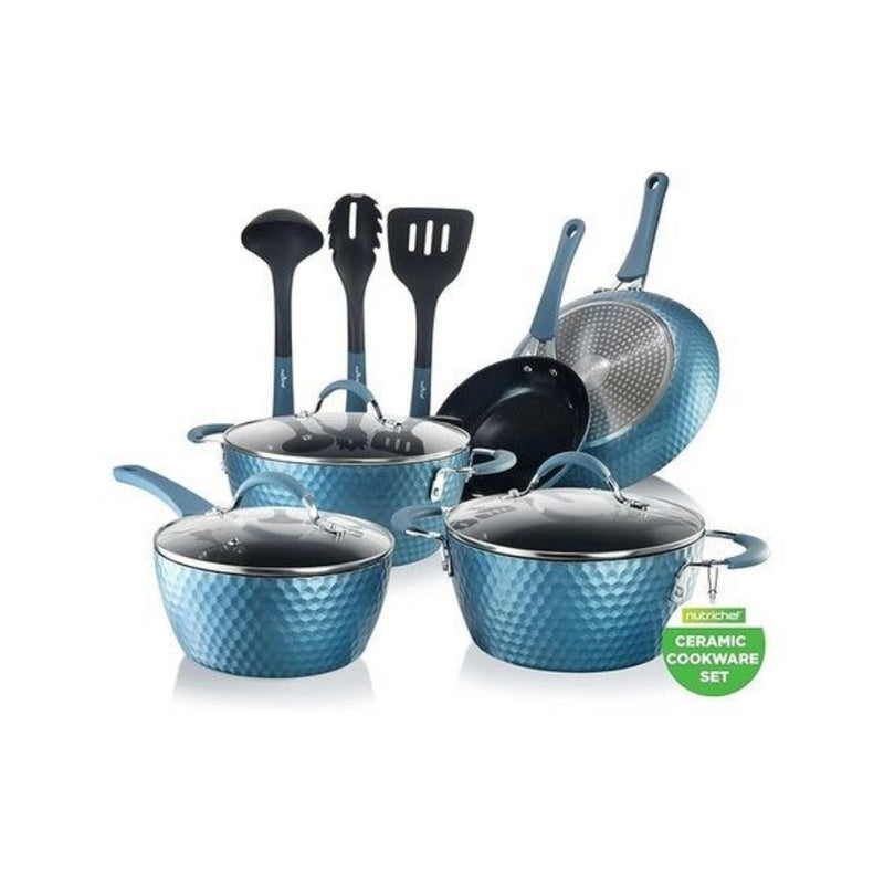 11-Piece NutriChef Non-Stick Cookware Set