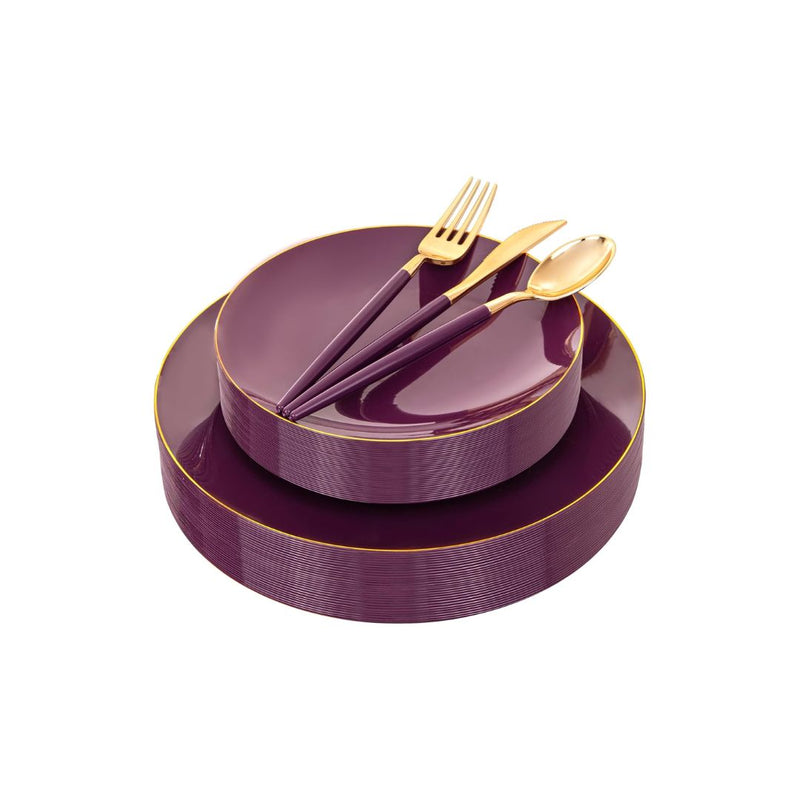 150 Pcs Plastic Dinnerware Set