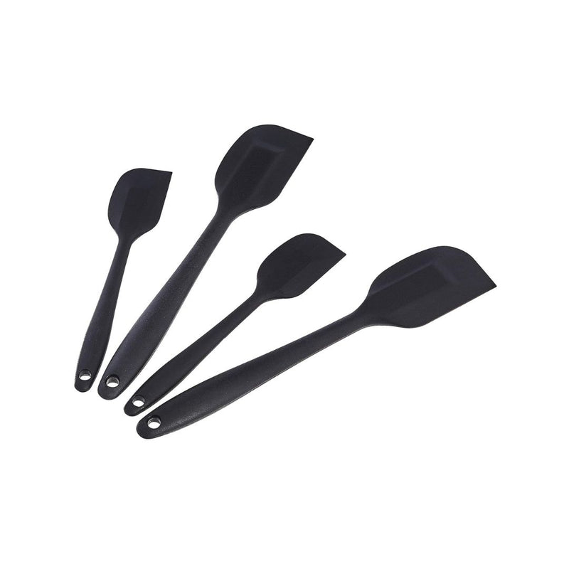 Pack of 4 Non-Stick Heat Resistant Silicone Spatula Set