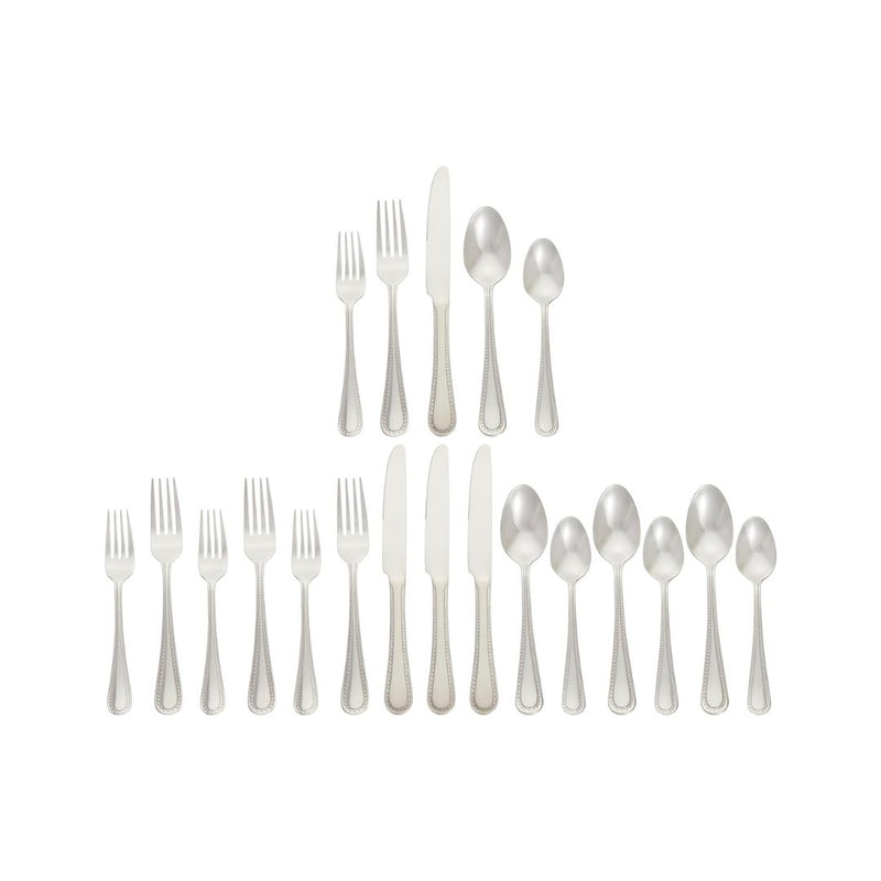 20-Pcs Amazon Basics Silverware Set