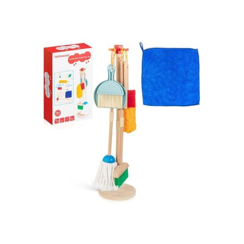 8 Piece Kids Broom, Mop Duster, And Dustpan Set