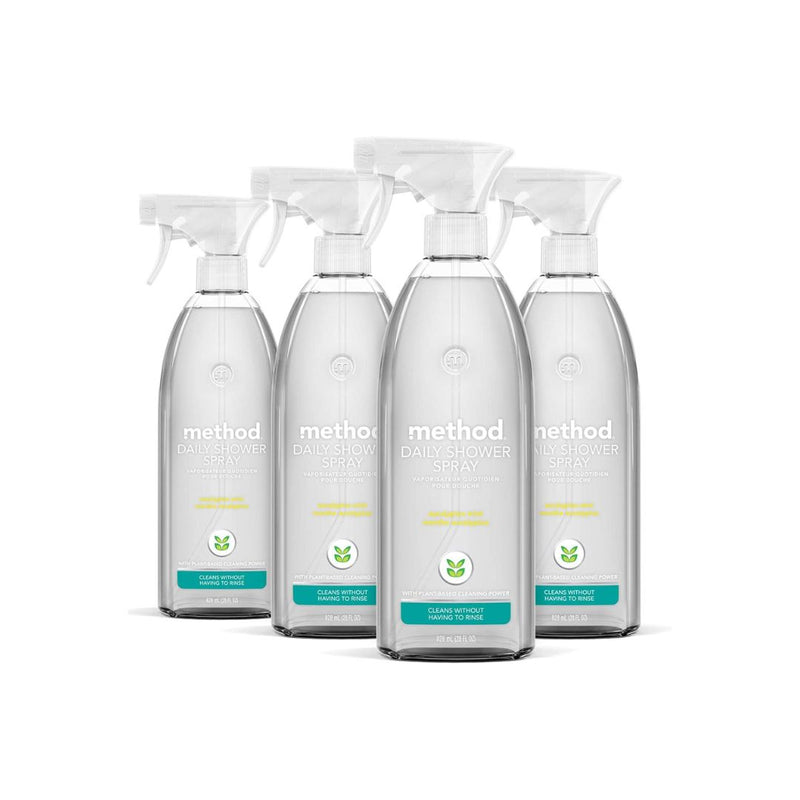 4 Bottles of Method Daily Shower Cleaner Spray