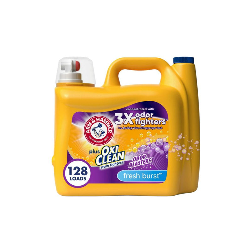 128 Loads ARM & HAMMER Plus OxiClean Odor Blasters Fresh Burst Liquid Laundry Detergent + Get $5 Walmart Cash!