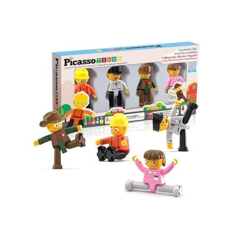 PicassoTiles Magnetic Character Figures STEM Building Set
