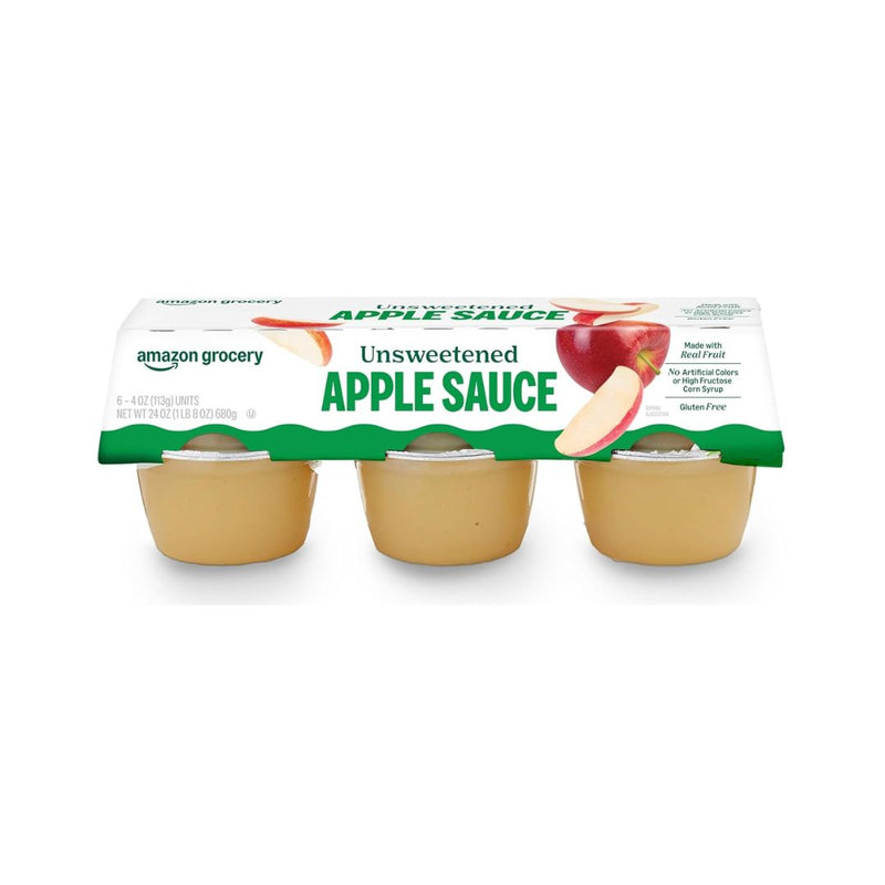 Pack of 6 Amazon Grocery, Unsweetened Apple Sauce