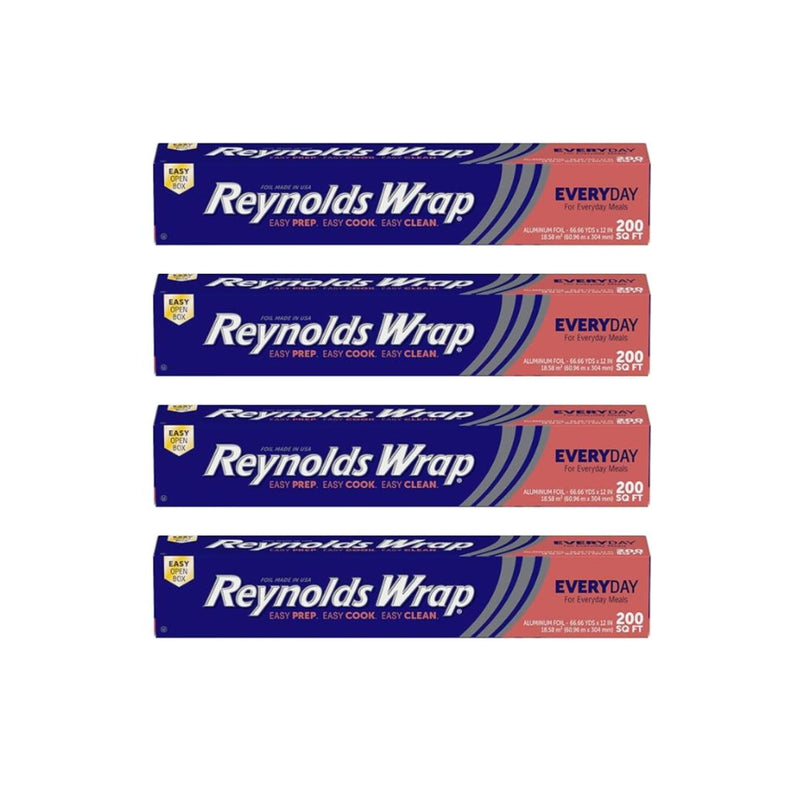 4 Packs of Reynolds Wrap Aluminum Foil (200 Square Foot Roll) + Get $15 Amazon Credit!