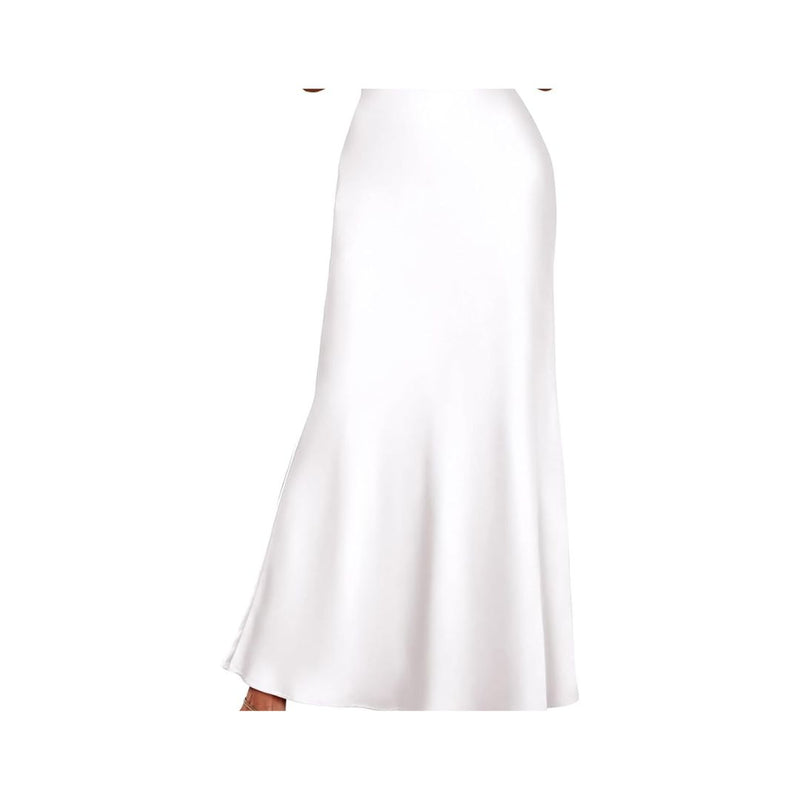 Womens Long Satin Skirt (Many Colors)