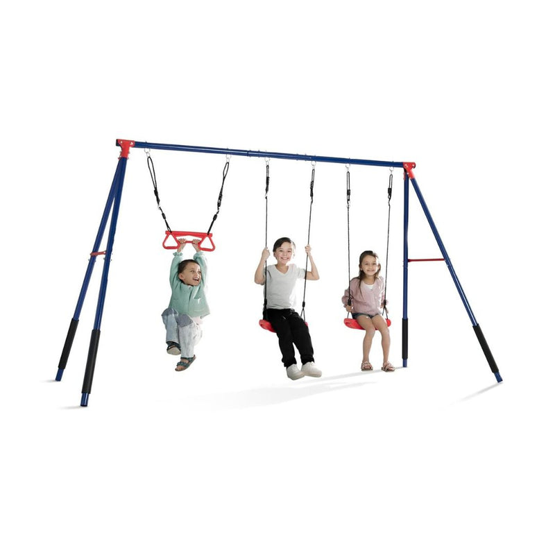 Delta Children FunZone Outdoor Metal 3-Piece Swing Set