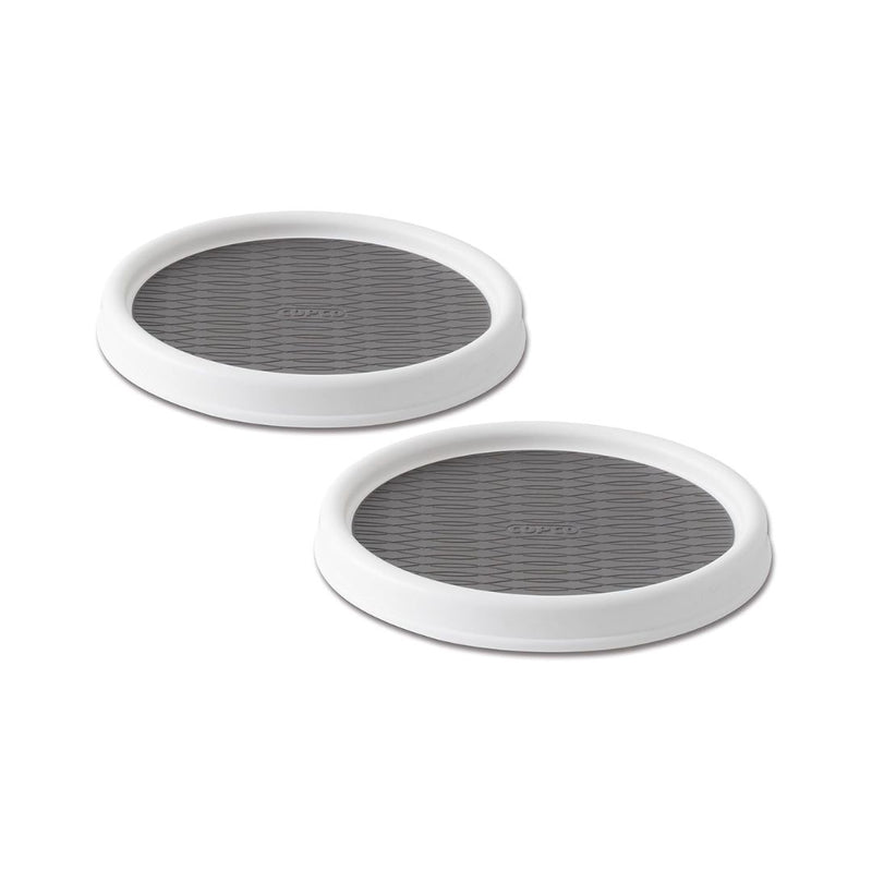 Set of 2 Copco 9 Inch Non Skid Pantry Cabinet Lazy Susan Turntable