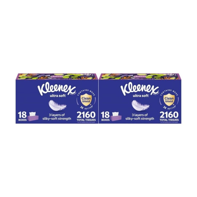36 Boxes Of Kleenex Ultra Soft Facial Tissues + Get $15 Amazon Credit!