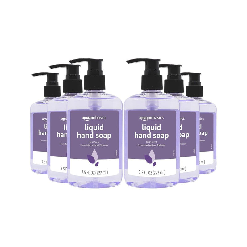 6 Bottles of Amazon Basics Original Fresh Liquid Hand Soap