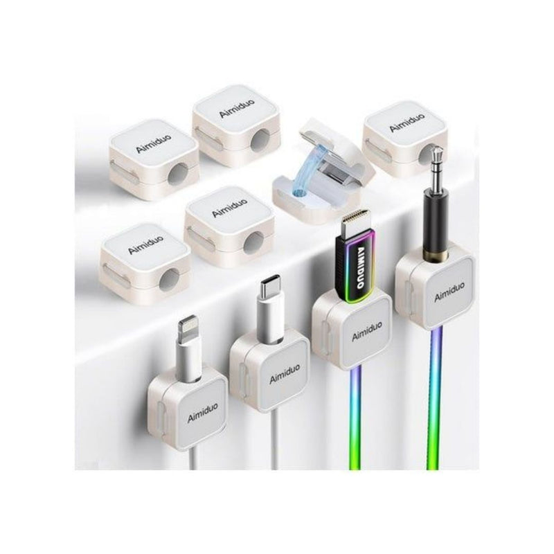 10 Magnetic Cable Organizer Clips
