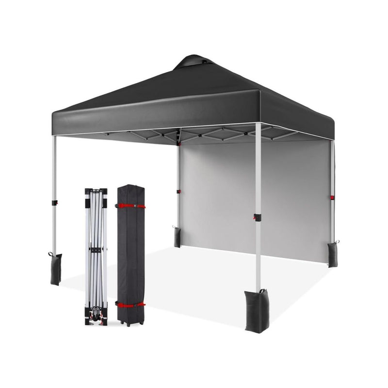 10×10 Pop Up Canopy with 1 Side Wall (2 Colors)