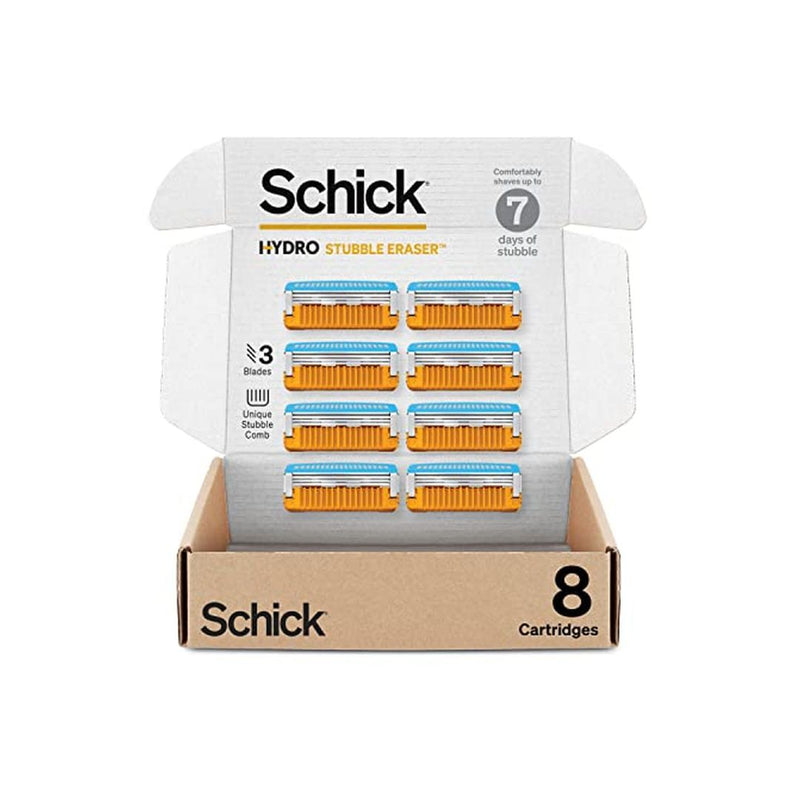 8 Count Schick Hydro Stubble Eraser Razor Refills