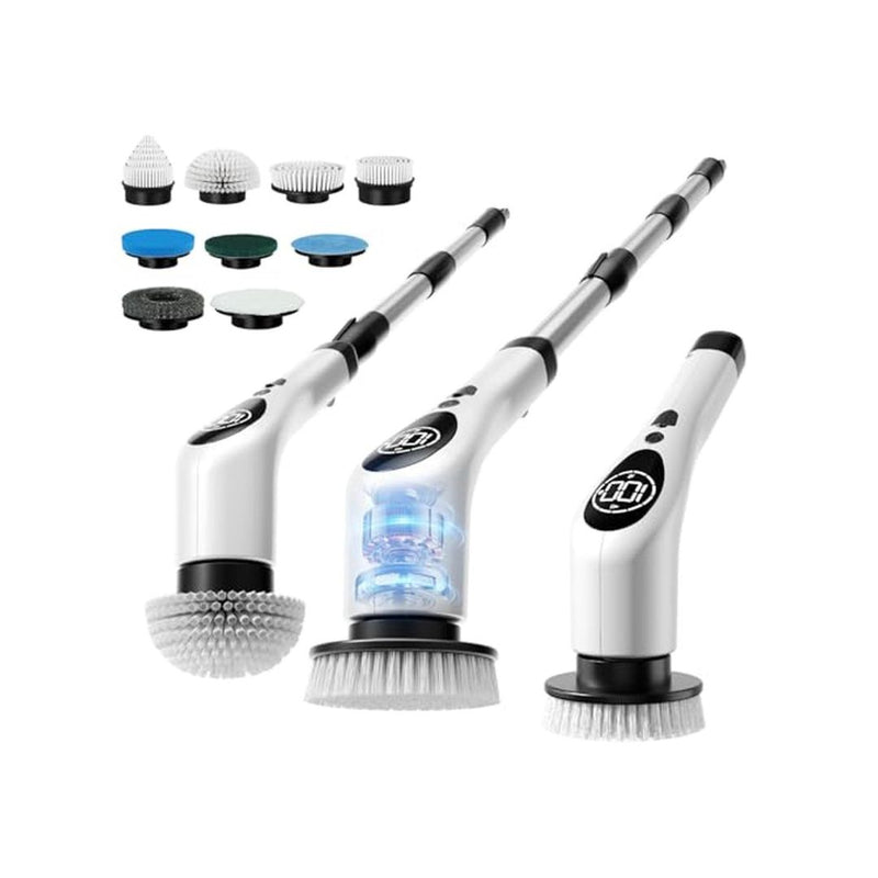 9 Brush Electric Spin Scrubber Cordless Cleaning Brush