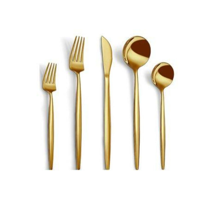40-Piece Gold Stainless Steel Silverware Set