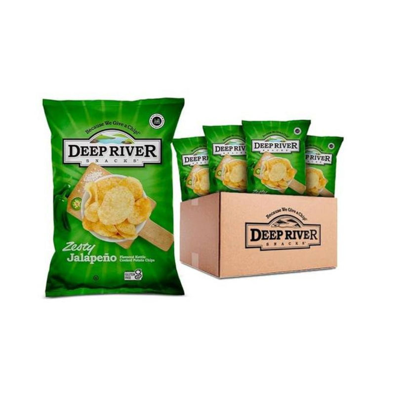 24-Pk Deep River Zesty Jalapeno Kettle Cooked Potato Chips