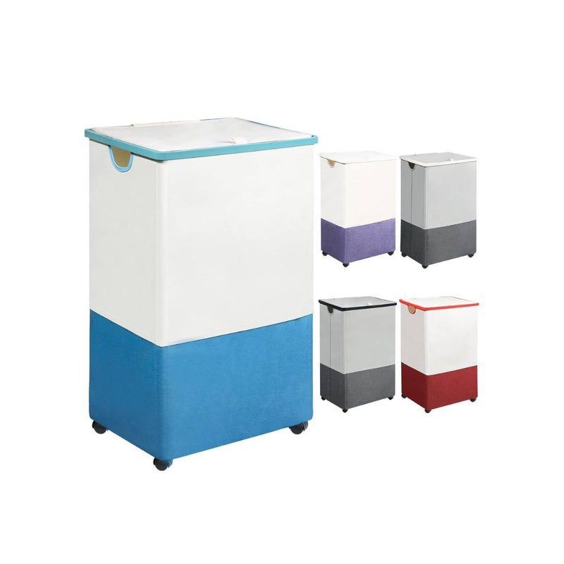 105L Large Laundry Hamper with Wheels and Lid (4 Colors)