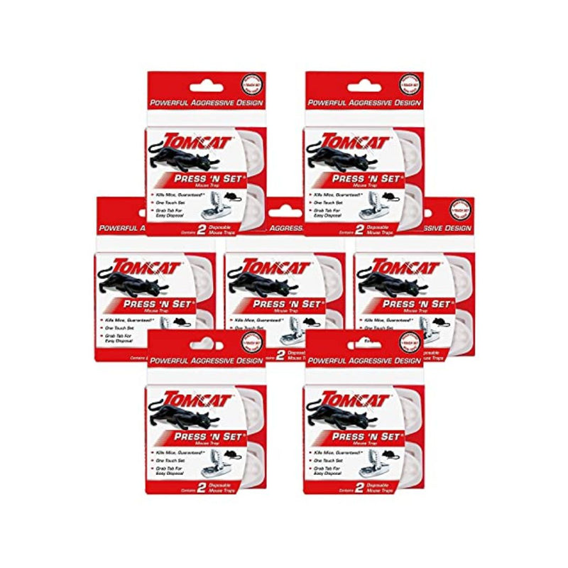 14 Pack Of Tomcat Press 'N Set Mouse Traps