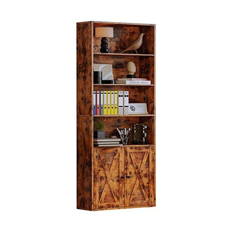 6-Shelf Bookcase with Doors