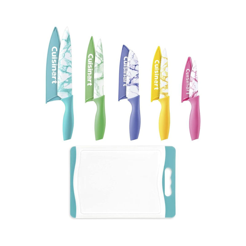 Cuisinart Advantage Cutlery 11-Piece Marble Knife Cutting Board and Knives Set