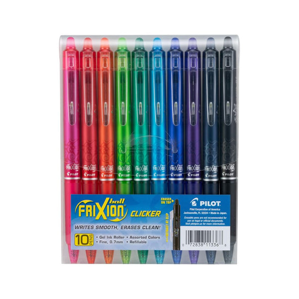 10 Pilot FriXion Erasable Gel Pens