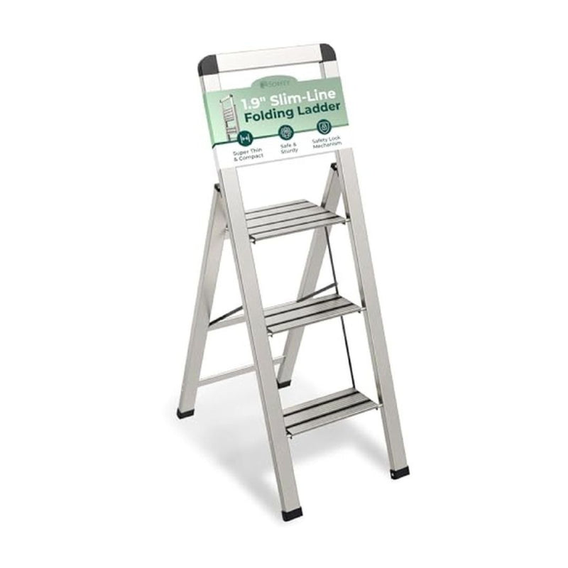 3 Step Folding Aluminum Step Ladder