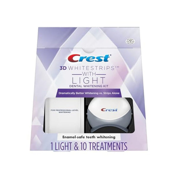 10 Treatment Crest 3D Whitestrips LED Teeth Whitening Kit