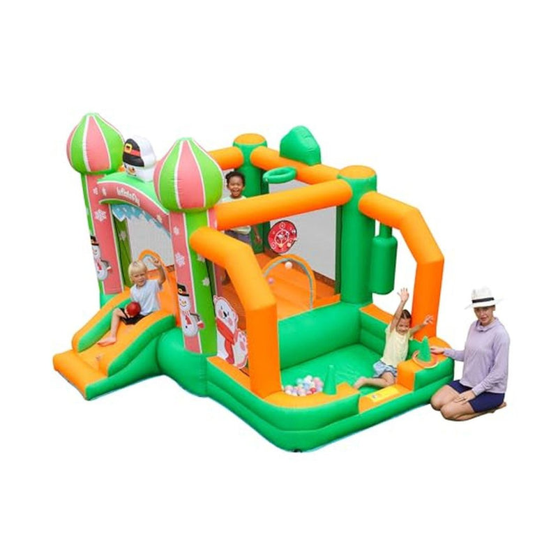 Inflatable Bounce House with Slide and Ball Pit