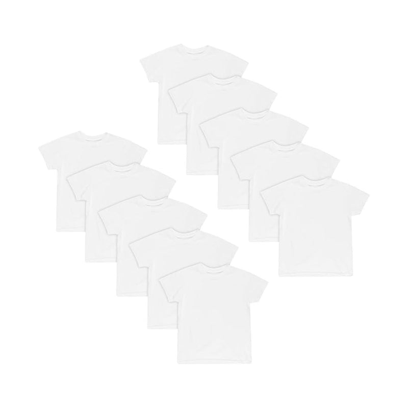 10 Hanes Boys’ EcoSmart Short Sleeve Undershirts