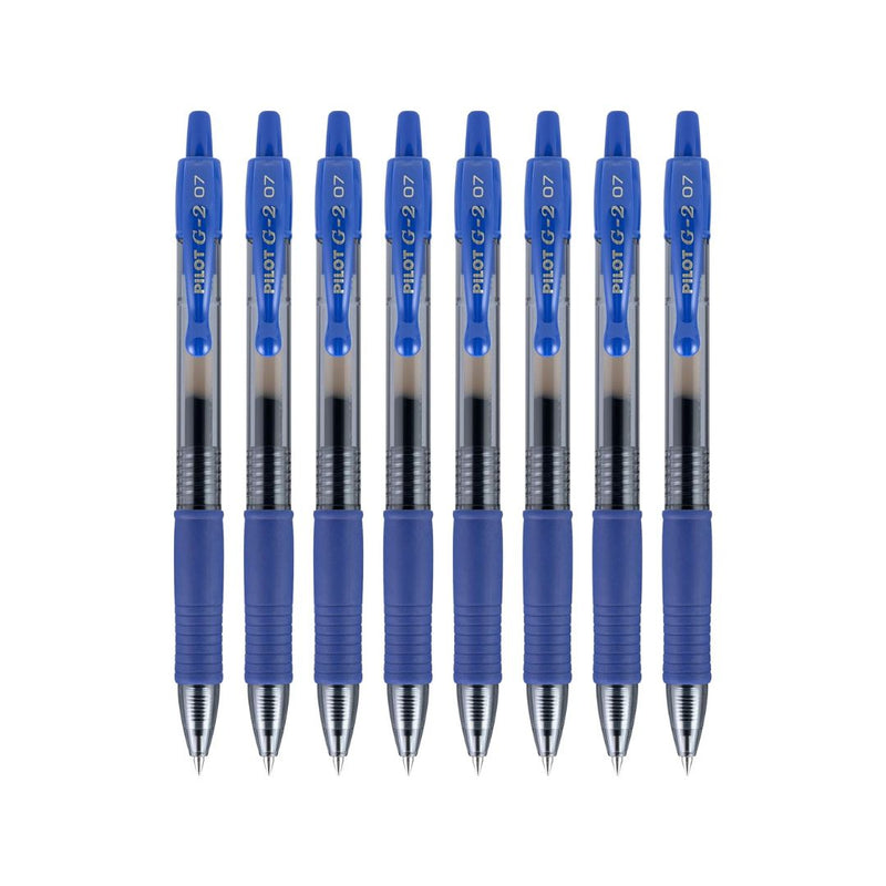 Pack of 8 Pilot G2 Premium Gel Roller Pens