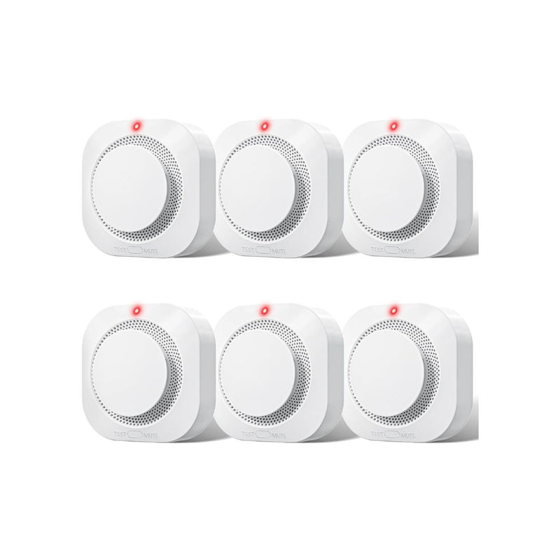 6-Pack Smoke Alarm Fire Detector