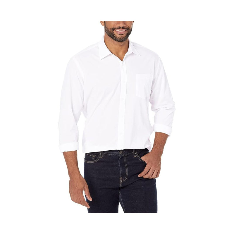 Amazon Essentials Men's Regular-Fit Long-Sleeve Casual Poplin Shirt