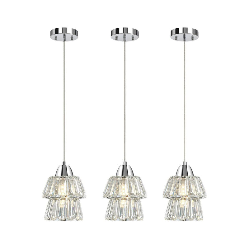 3-Pack Crystal Pendant Light