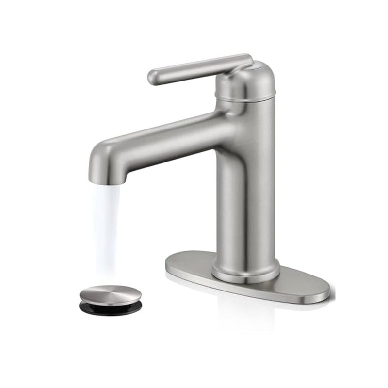 Single Hole Bathroom Faucet with Pop-up Drain