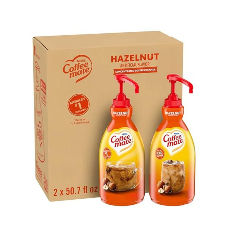 2 Pack Nestle Coffee Mate Hazelnut Liquid Creamer