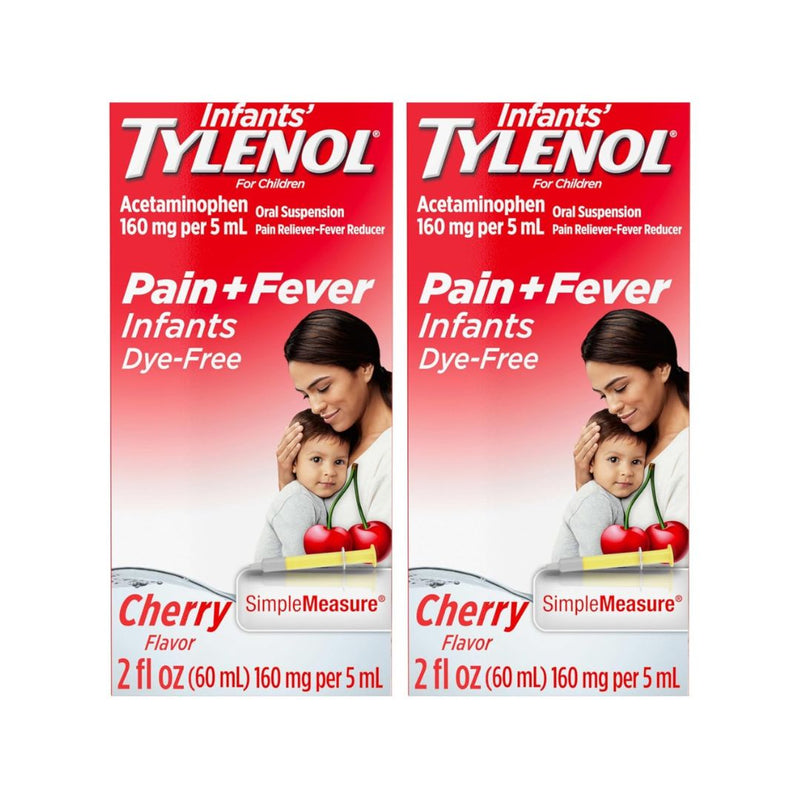 2 Packs Infants’ Tylenol Cherry Flavor