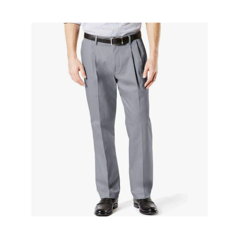 Dockers Men’s Classic Fit Signature Lux Cotton Stretch Pants-Pleated