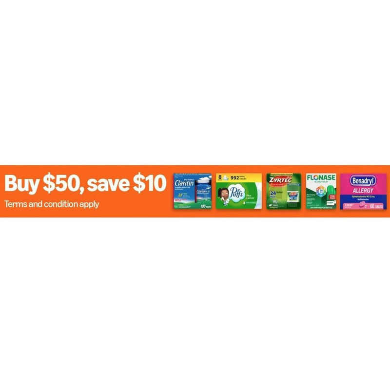 Buy $50 Save $10 On Allergy Season Items!
