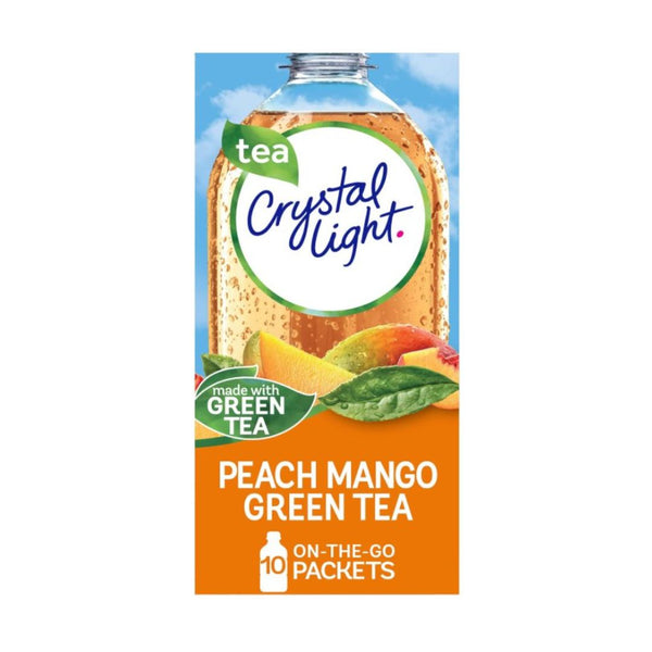 10-Count Crystal Light Peach Mango Green Tea Naturally Flavored Powdered Drink Mix