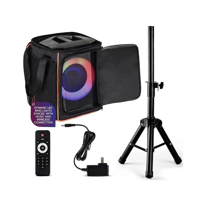 Pyle Portable Bluetooth Speaker with Accessories