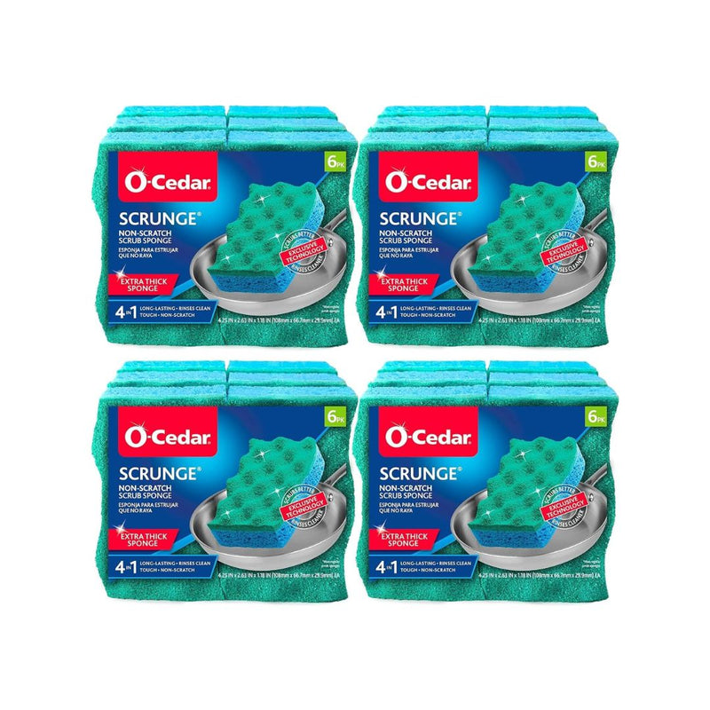 24 O-Cedar Multi-Use Scrunge Scrub Sponges