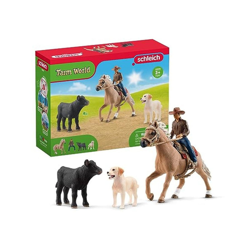 6 Piece Schleich Rodeo Farm Animal Playset