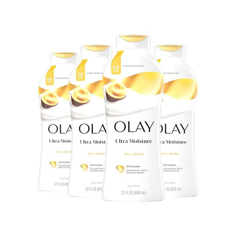 4 Pack Olay Ultra Moisture Body Wash, 22 fl oz